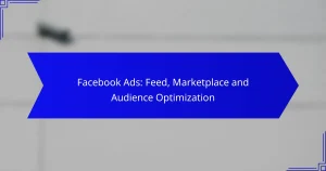 Facebook oglasi: optimizacija feeda, Marketplace-a i publike