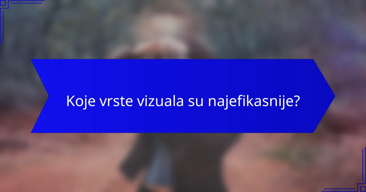 Koje vrste vizuala su najefikasnije?